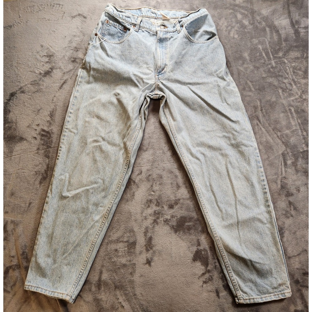 Levis Jeans 560 Mens 34x30 Blue Tapered Relaxed Loose Fit Light Wash Denim‎ VTG